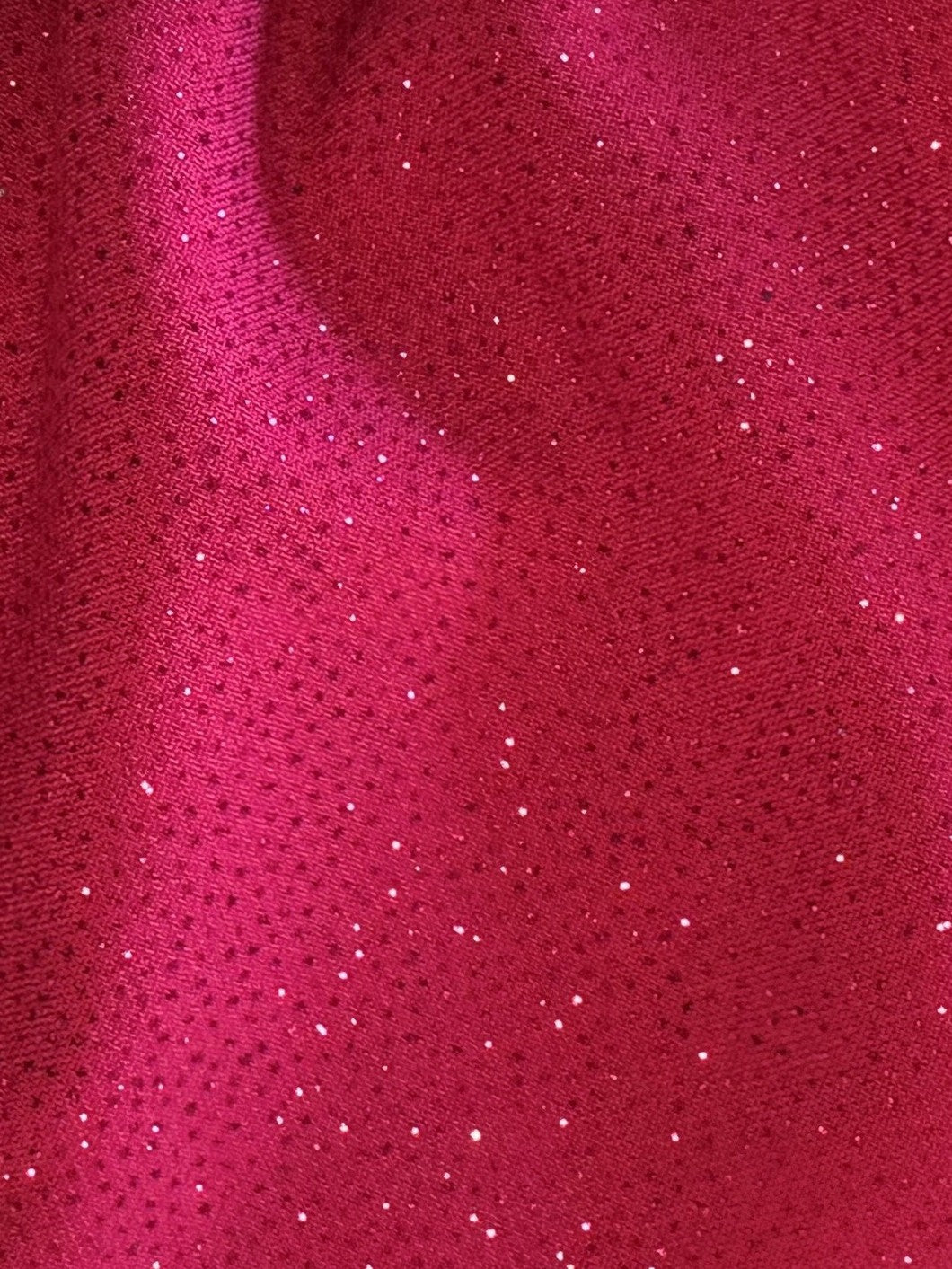 Fuchsia Glitter Jersey Fabric - Dazzle