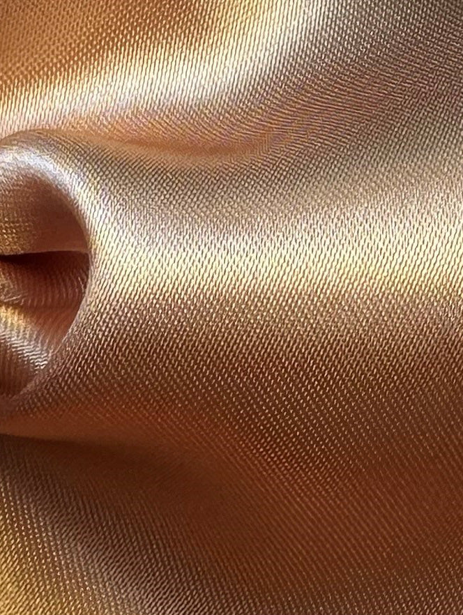 Gold Polyester Satin - Flamenco