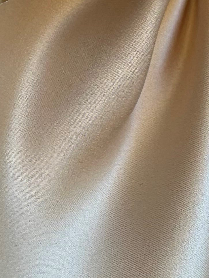 Gold Polyester Satin - Mystique