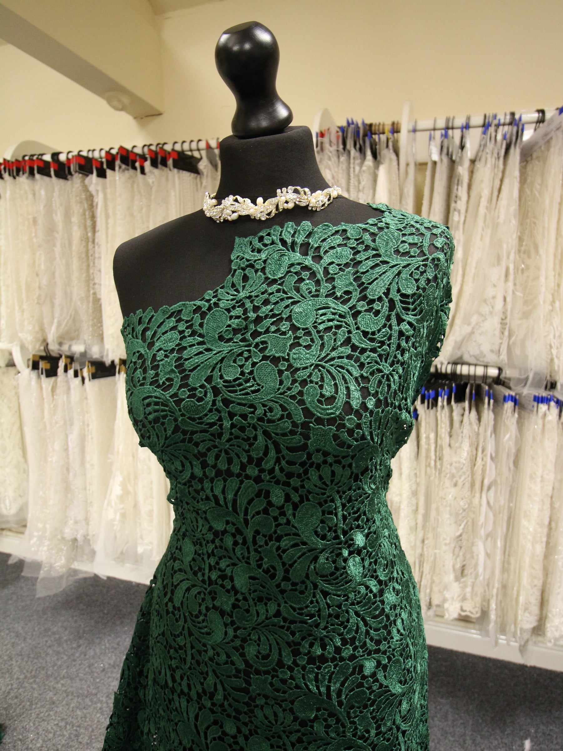 Green Guipure Lace - Theresa