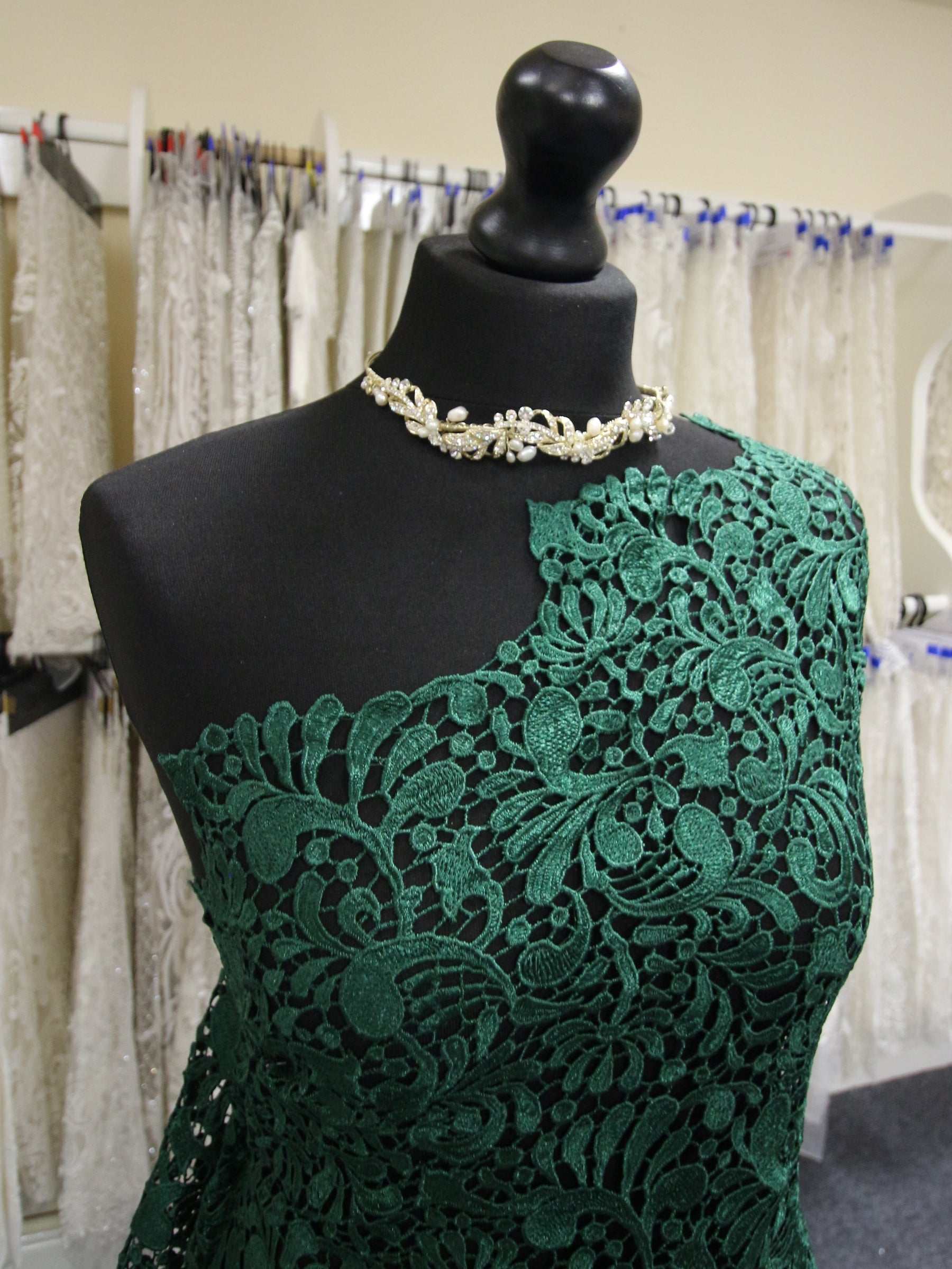 Green Guipure Lace - Theresa