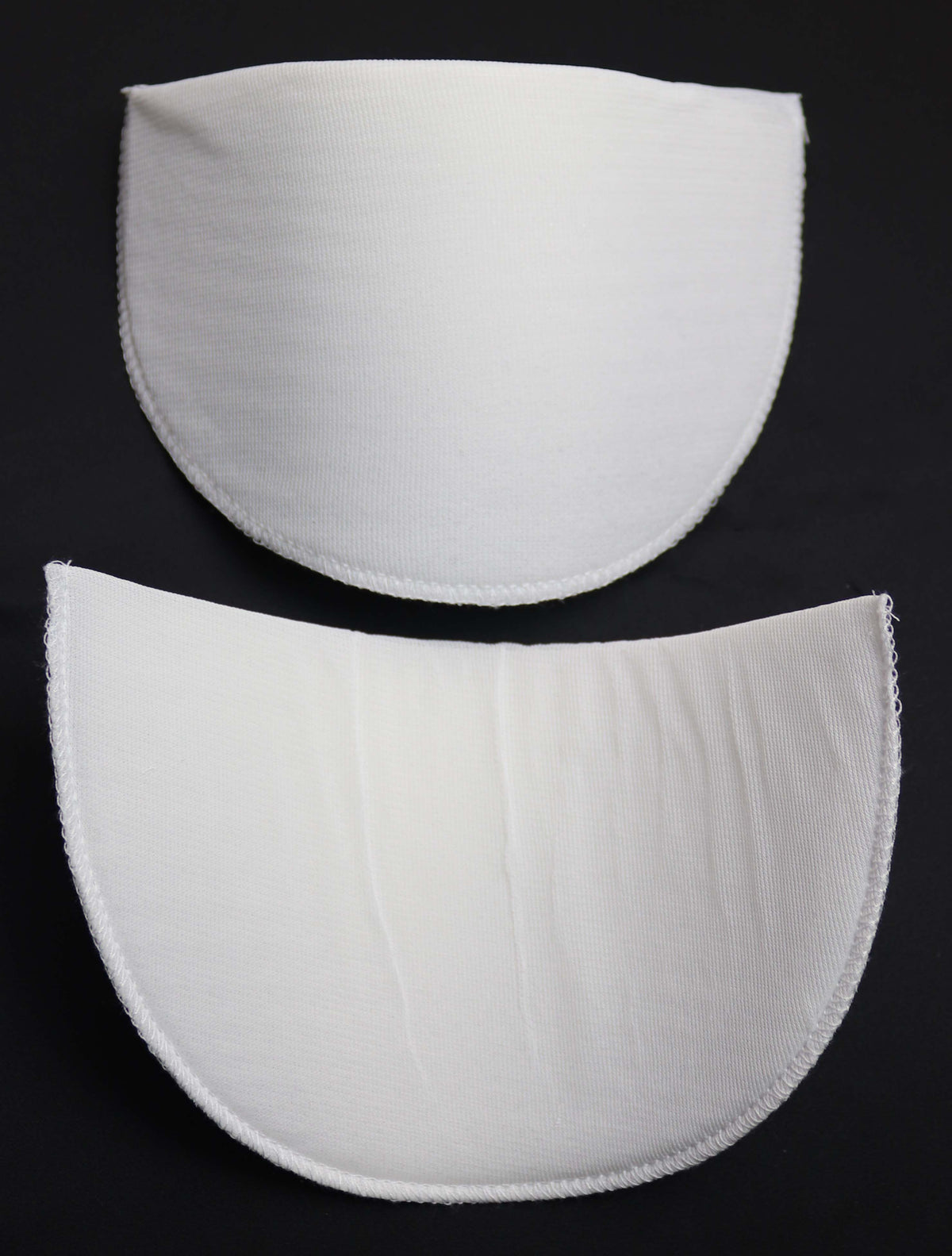 White Nylon Covered Foam Shoulder Pads - HA4003 Large
