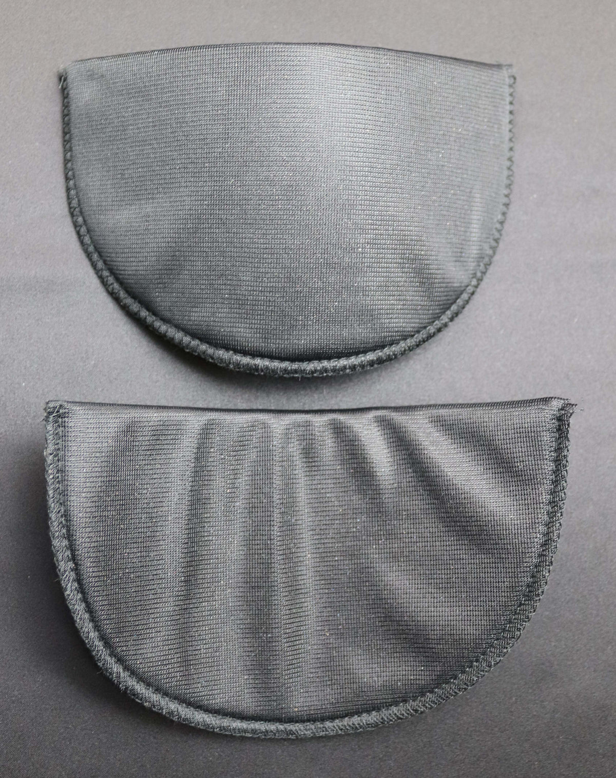 Black Nylon Covered Foam Shoulder Pads - HA4003 Medium