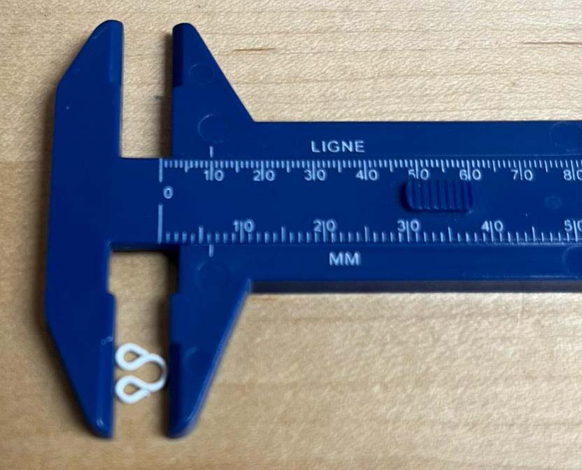 White Hook and Eyes - Size 1 - HA4101