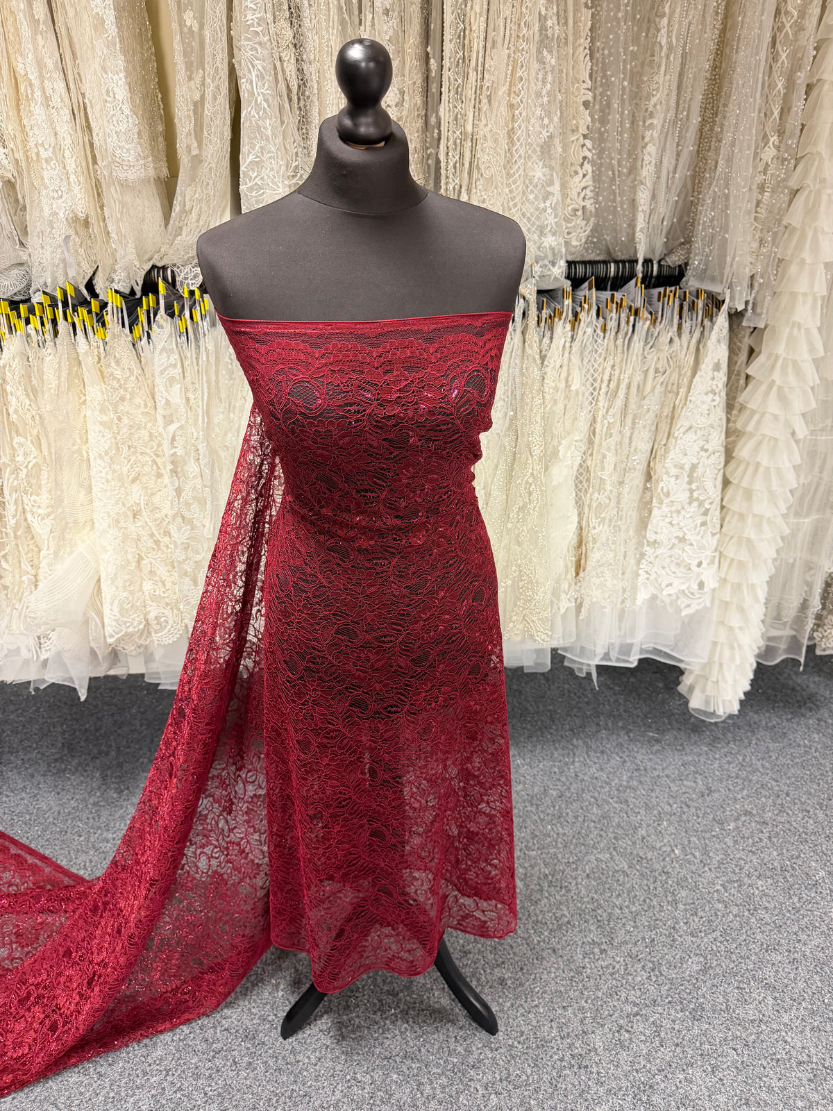 Wine Corded Lace - Mendap