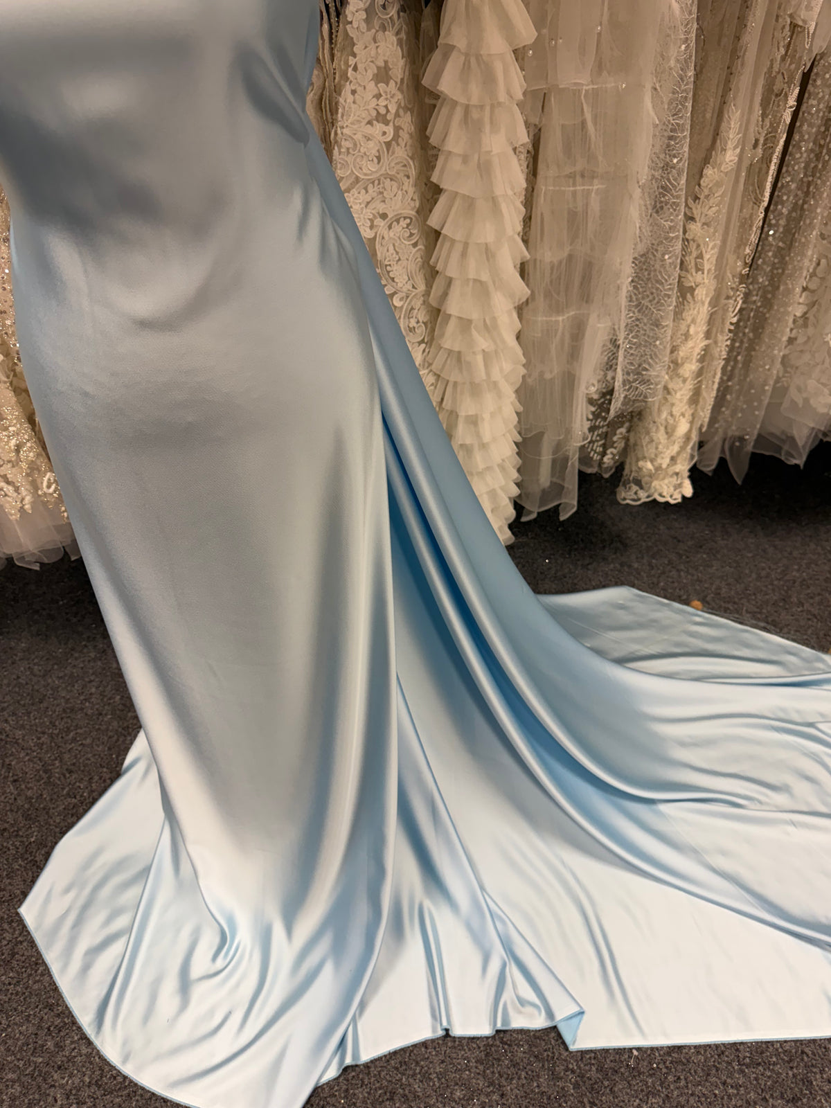 Sky Blue Acetate Touch Satin - PB1002