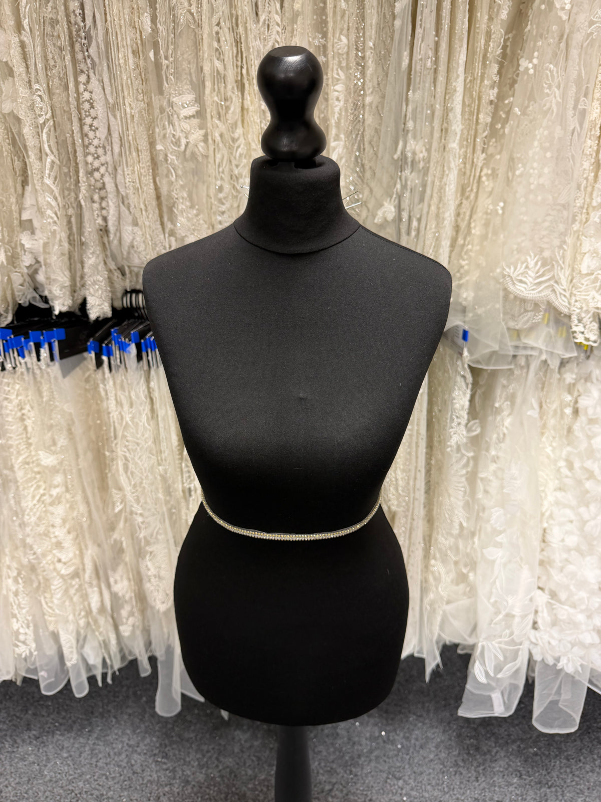 Gold Crystal with Clear Beaded Edging - T980