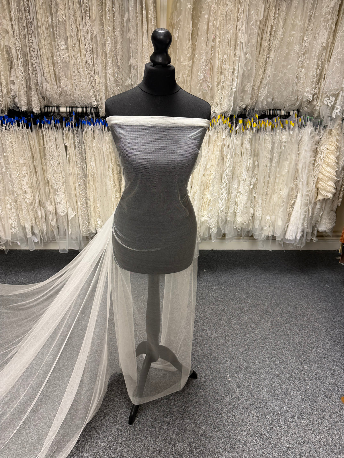 Ivory Silk Tulle - TU0067