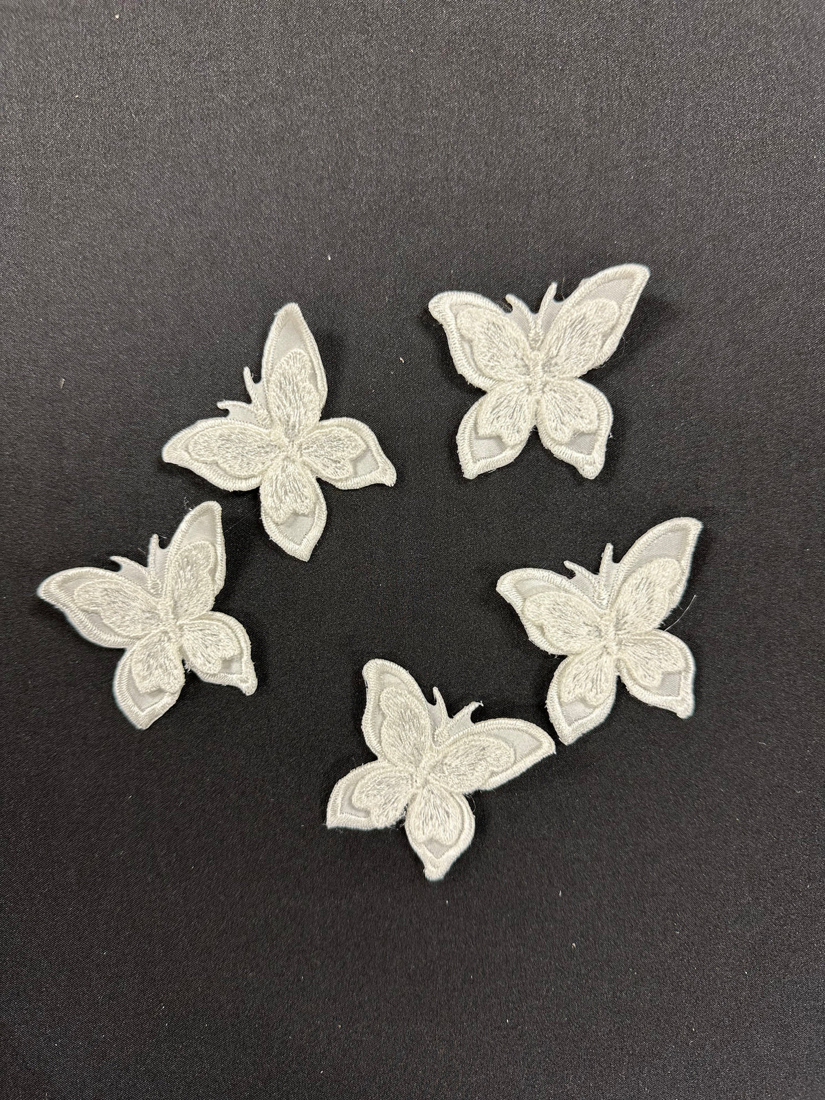 Ivory Butterfly Applique - T768