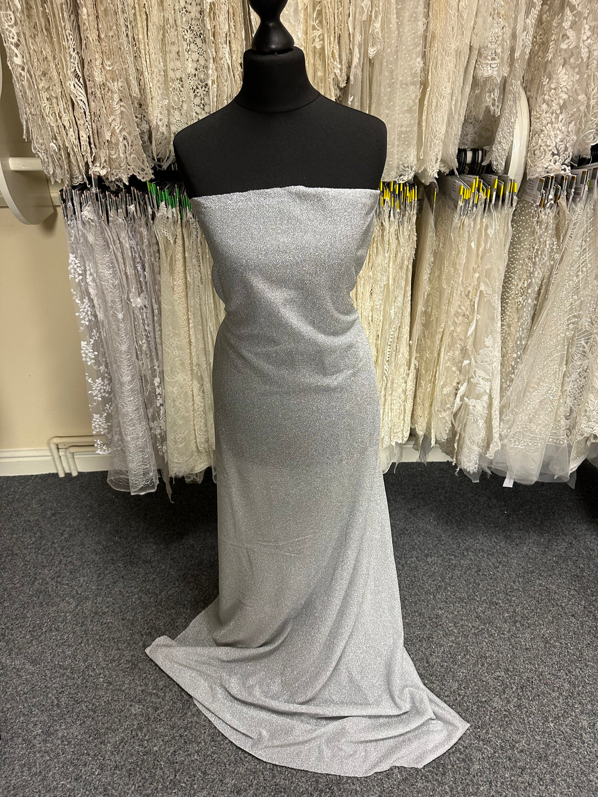 Silver Glitter Knit - Ghost