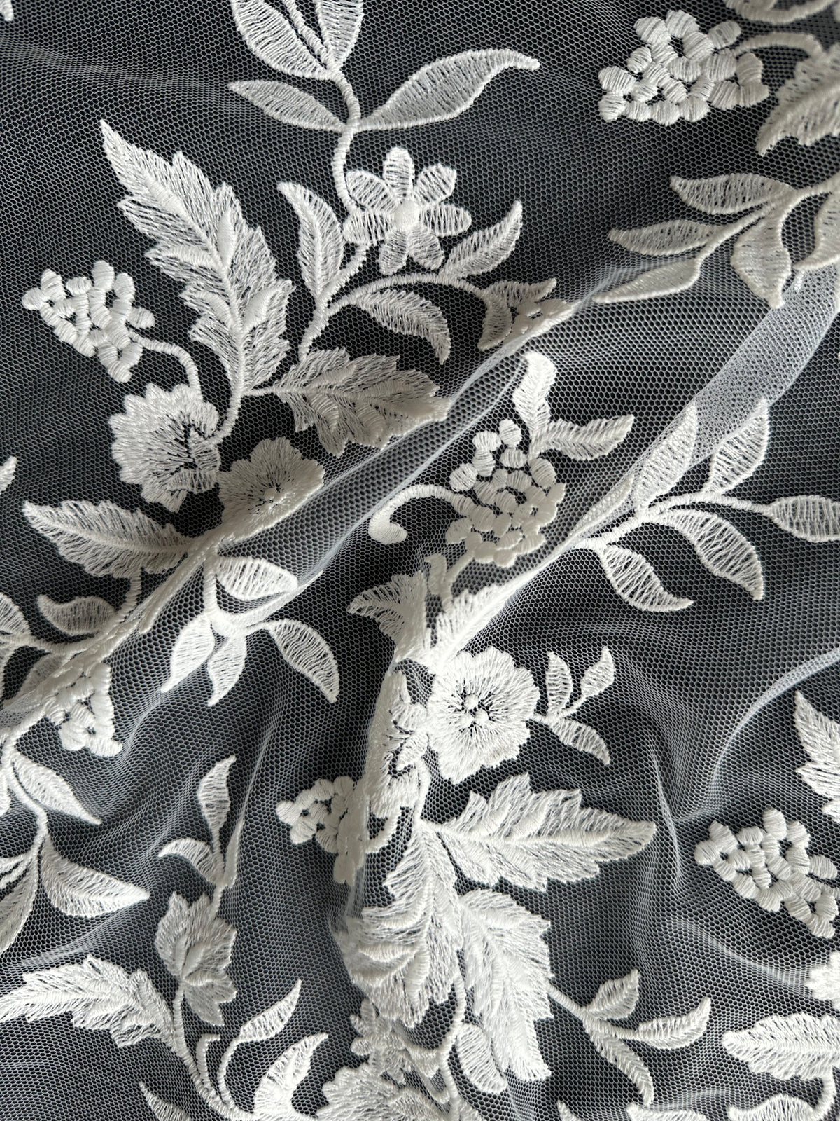 Ivory Embroidered Lace - EB5039