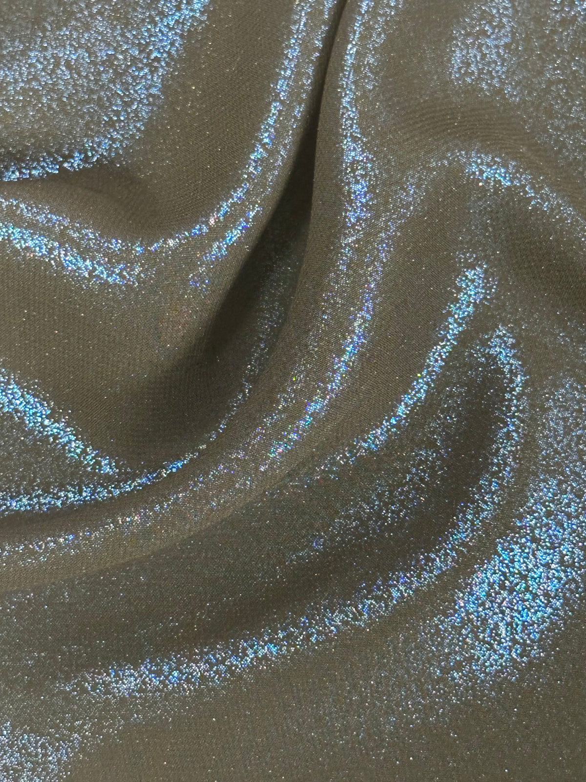 Royal on Black Foil Chiffon - Talisman