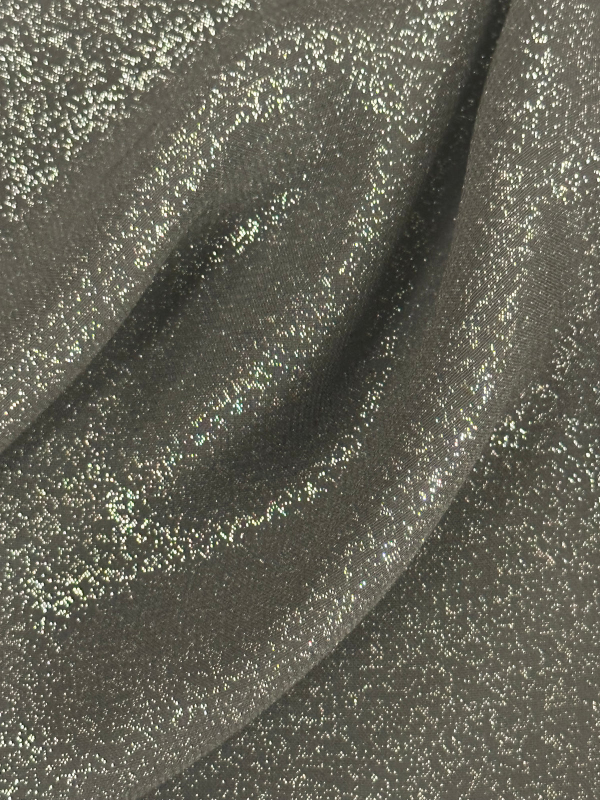 Silver on Black Foil Chiffon - Talisman