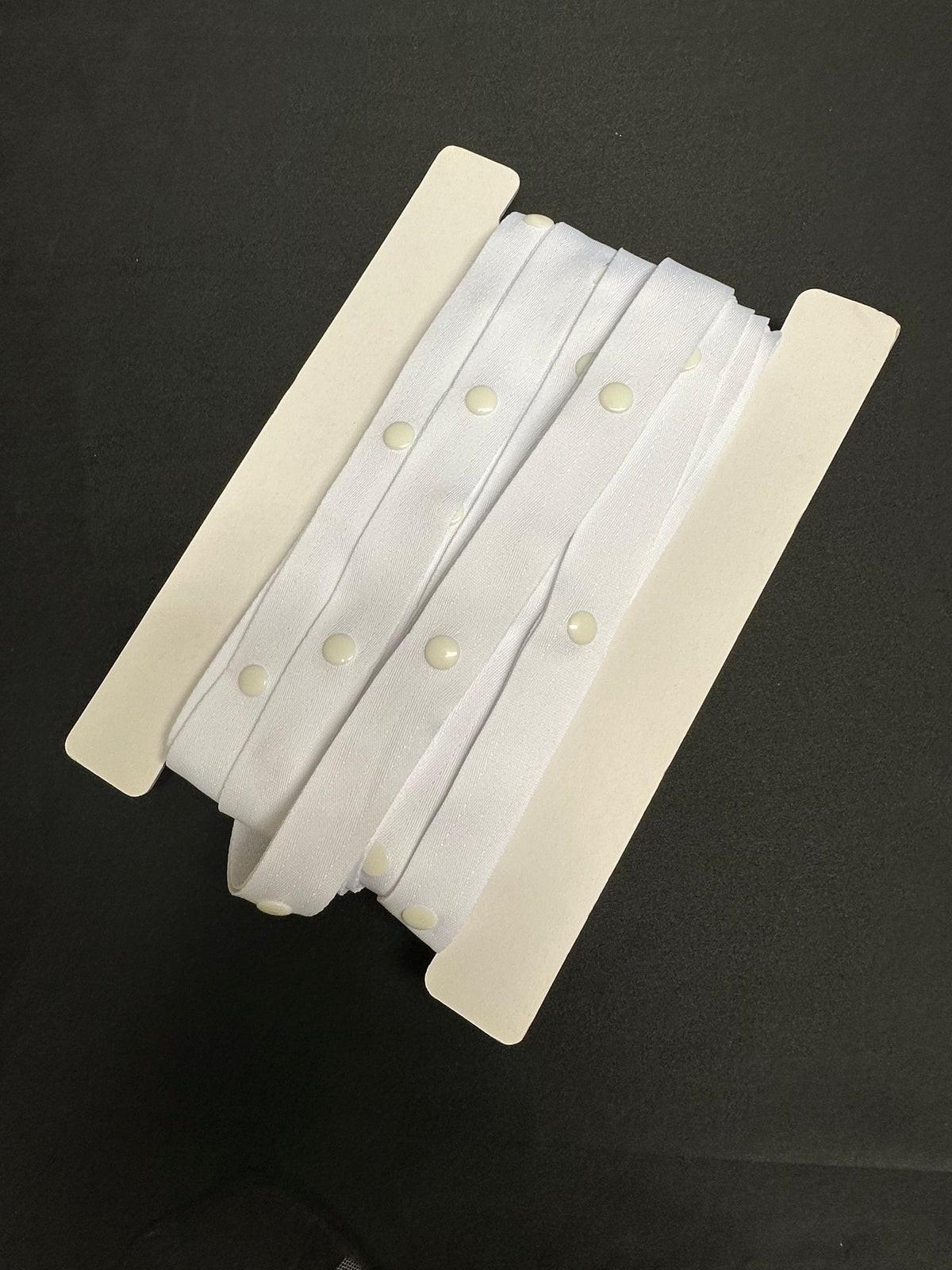 White 100mm Spaced Popper Tape - A83