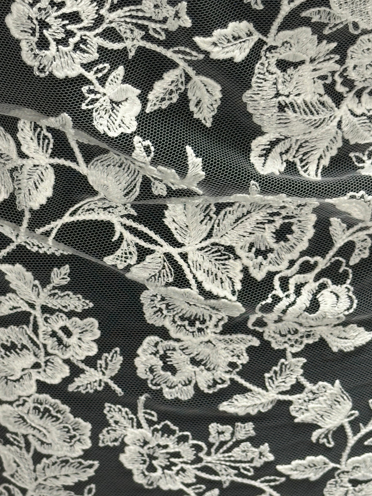 Ivory Embroidered Lace - EB5045