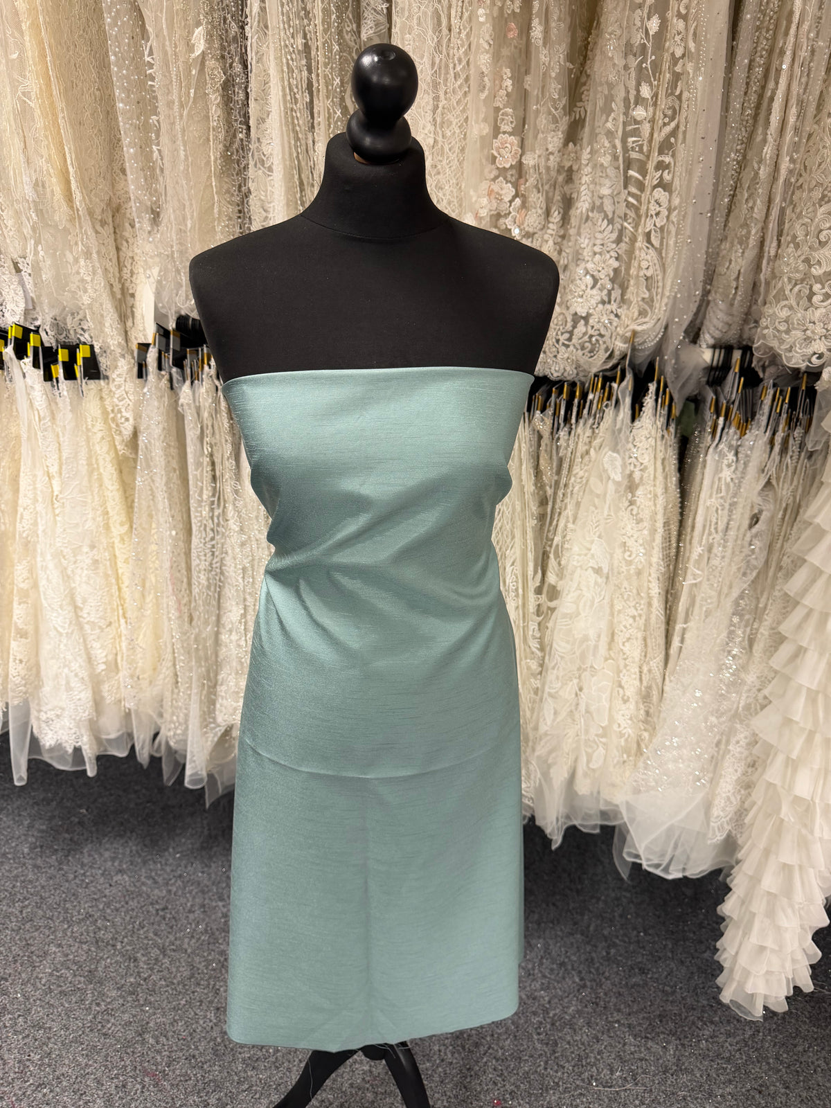 Sage Polyester Satin Backed Dupion - Clarity (P967)