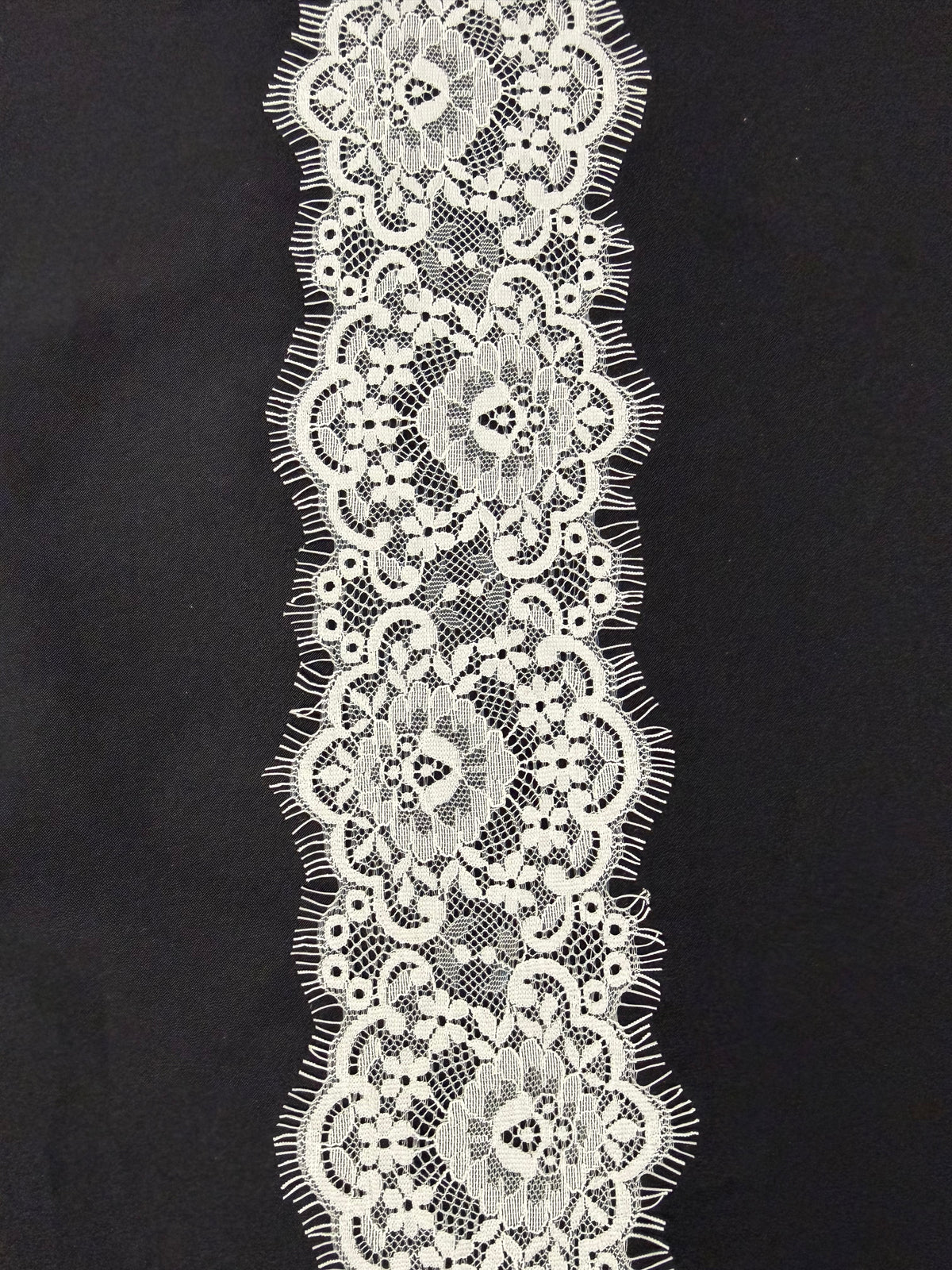 Ivory Raschel Lace Trim - Styoma