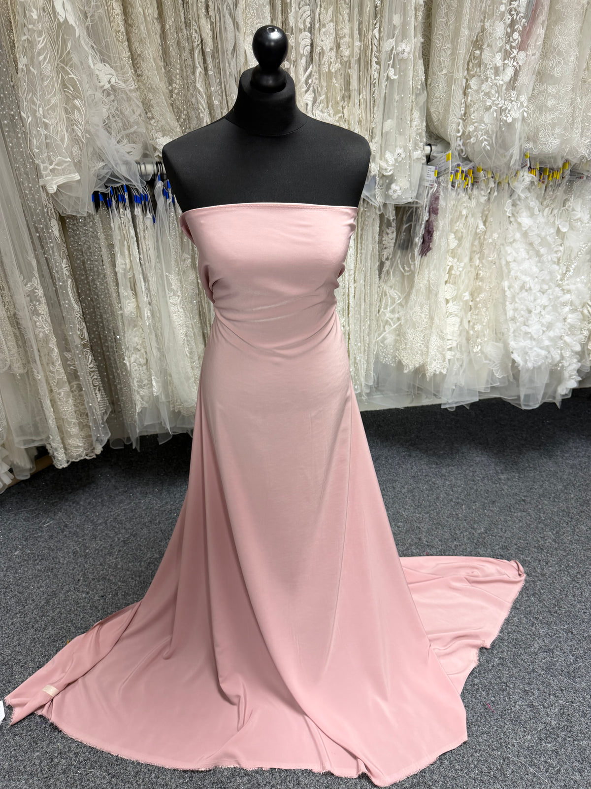 Lightweight Dusty Pink Polyester Satin - Juxtaposition