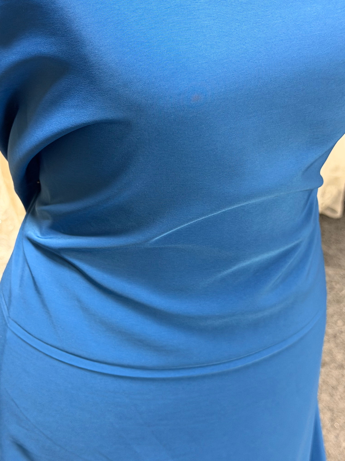 Lightweight Petrol Blue Polyester Satin - Juxtaposition