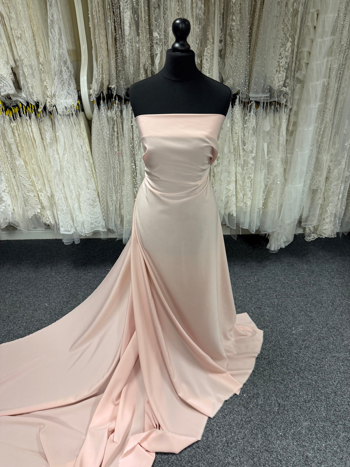 Lightweight Nude Polyester Satin - Juxtaposition