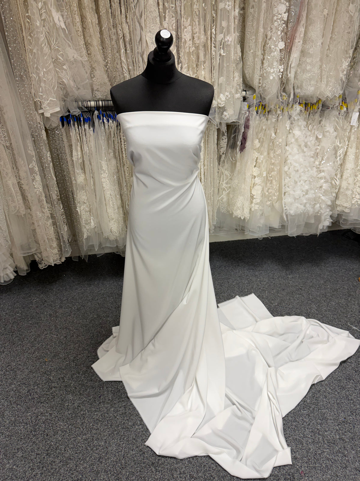 Lightweight Porcelain Polyester Satin - Juxtaposition