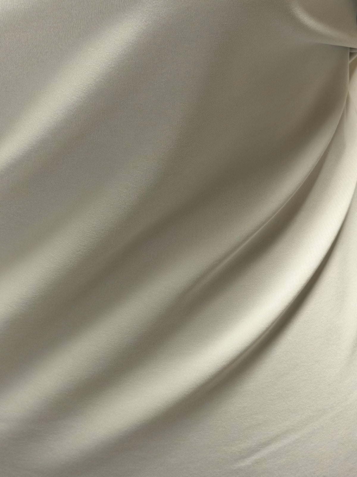 Lightweight Silver Polyester Satin - Juxtaposition