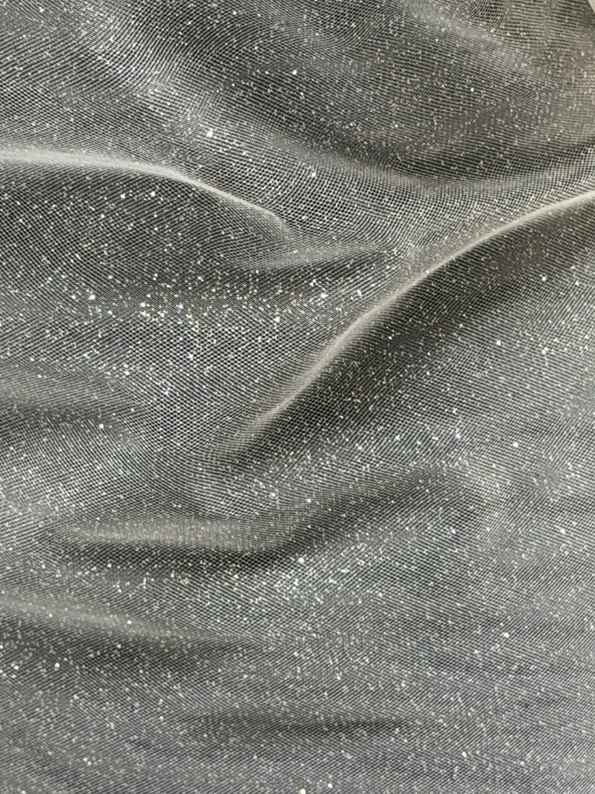 Ivory with Silver Glitter Tulle - P15