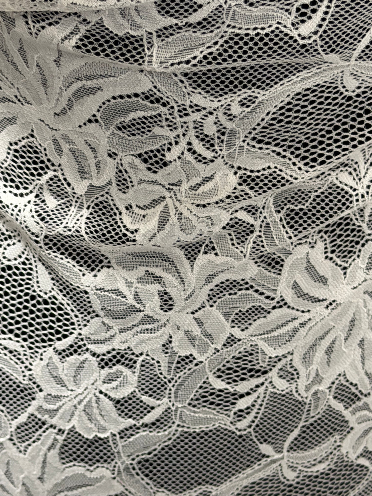 Ivory Stretch Lace - LB7007