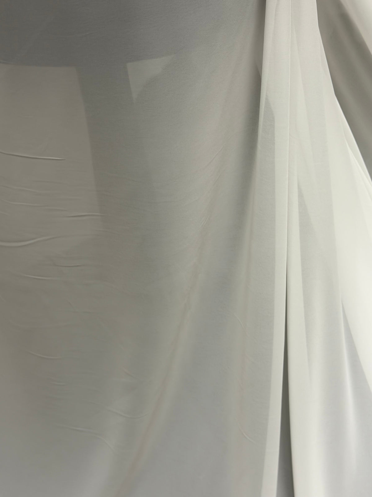 Pale Ivory Heavy Chiffon - PB2003