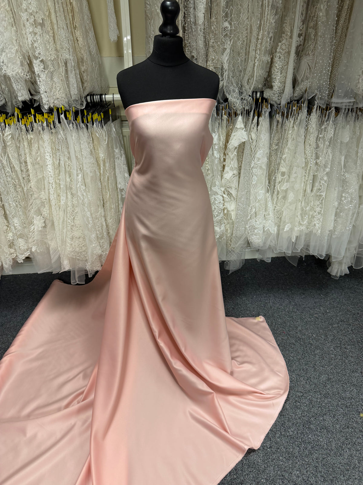 Blush Polyester Lightweight Duchess Satin - P44