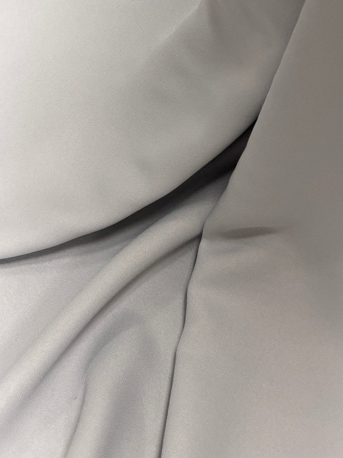 Gunmetal Medium Weight Polyester Crepe - P59