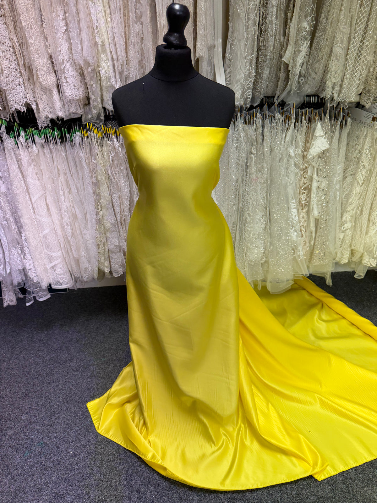 Lemon Polyester Satin - Majestic