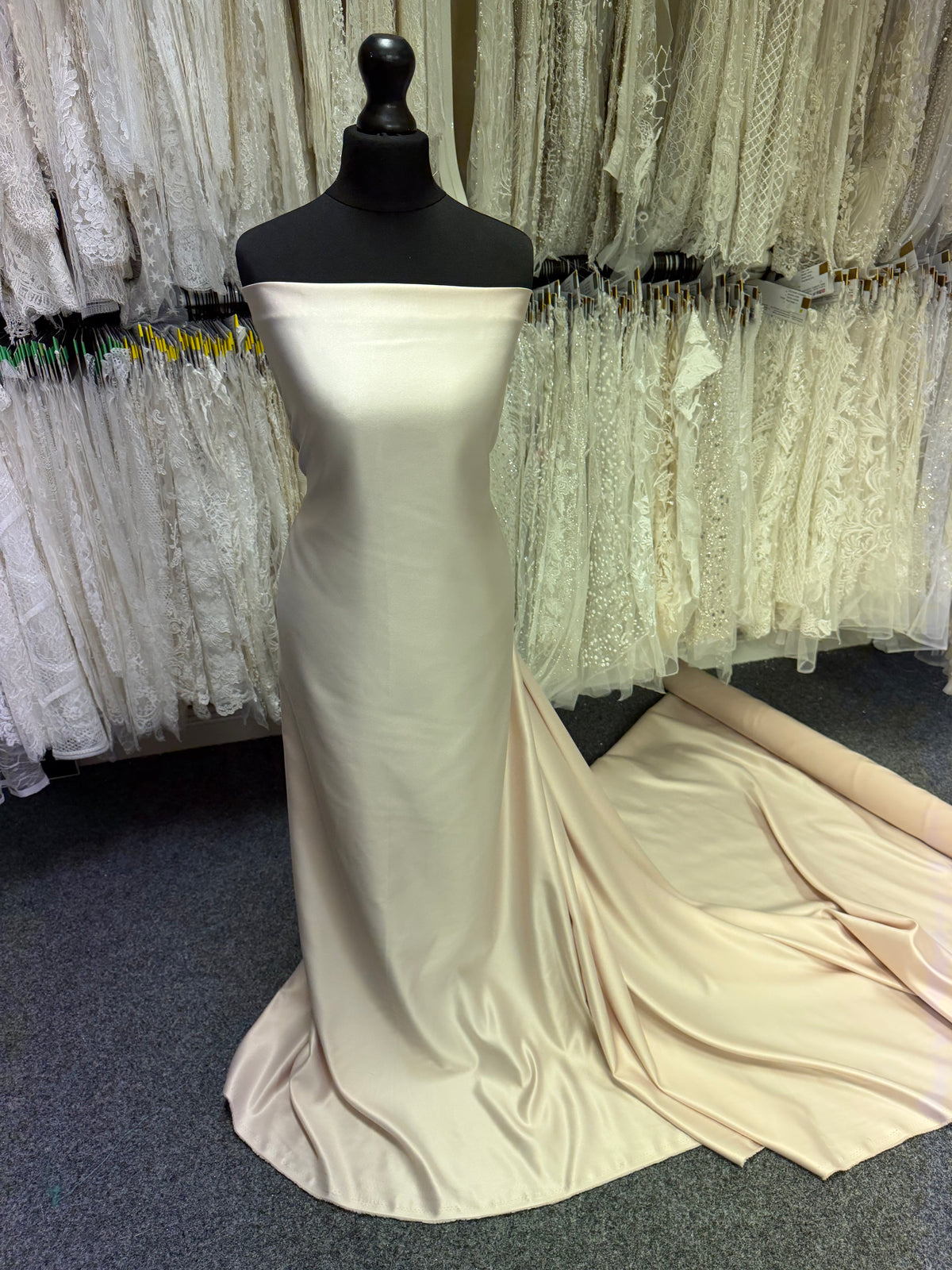 Cappuccino Polyester Satin - Majestic