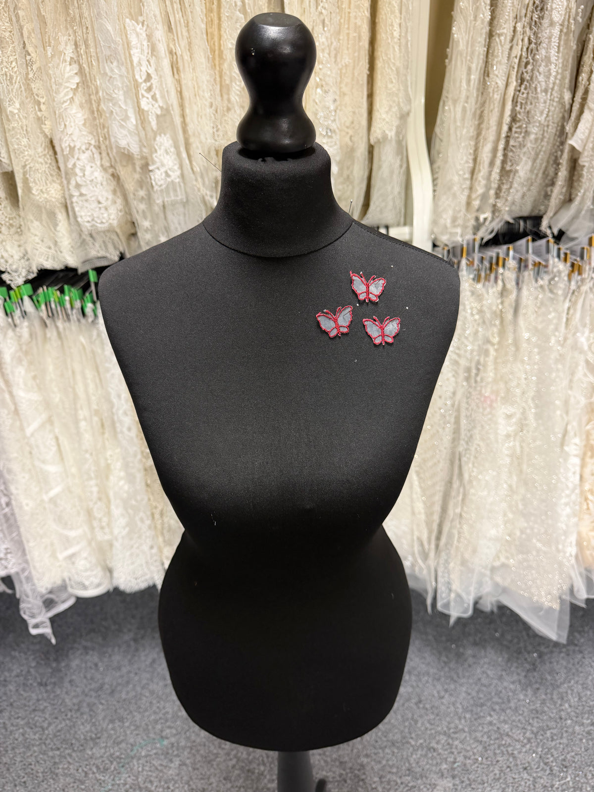Light Wine Butterfly Applique - M1