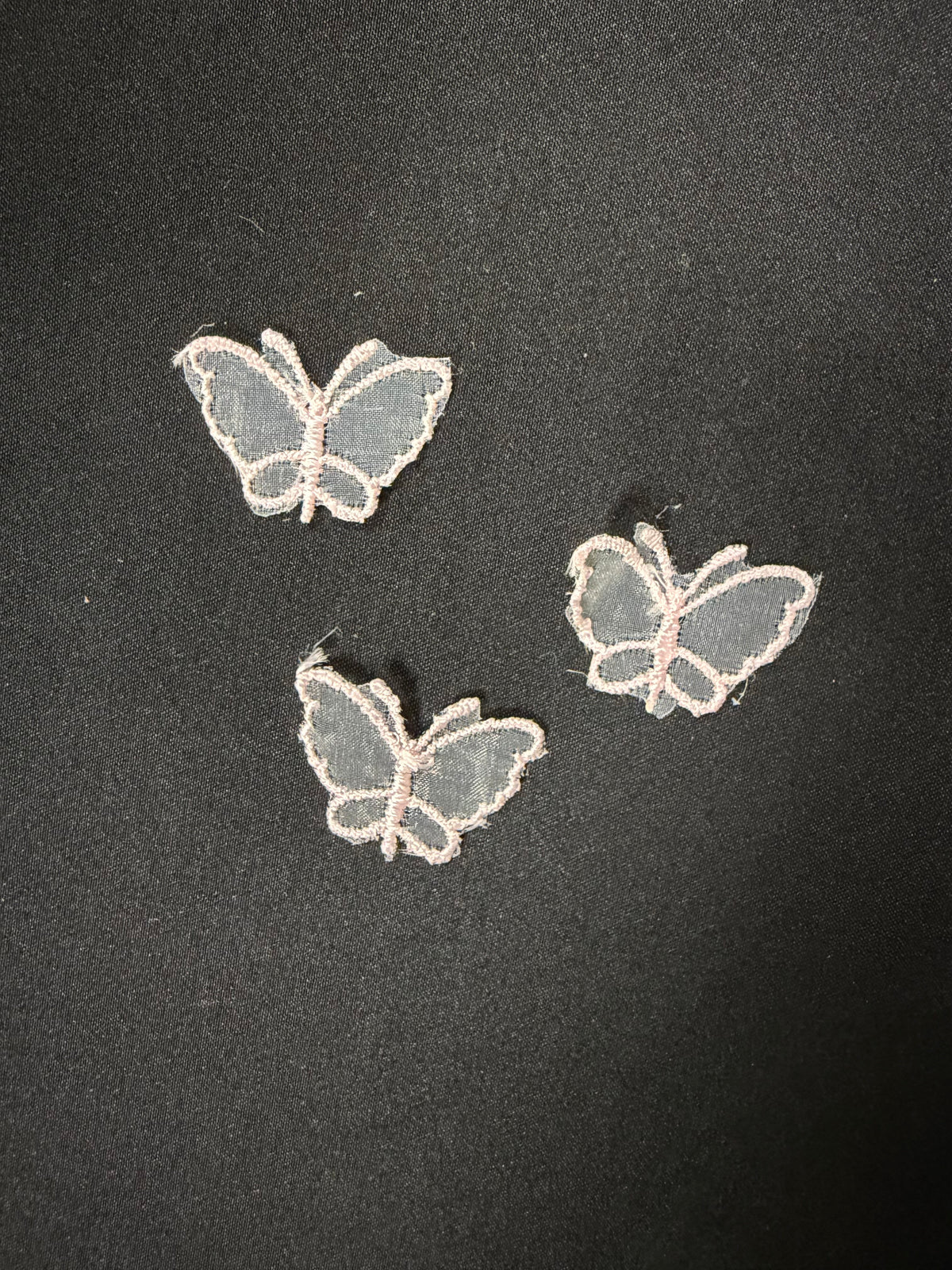 Light Rose Butterfly Applique - M1