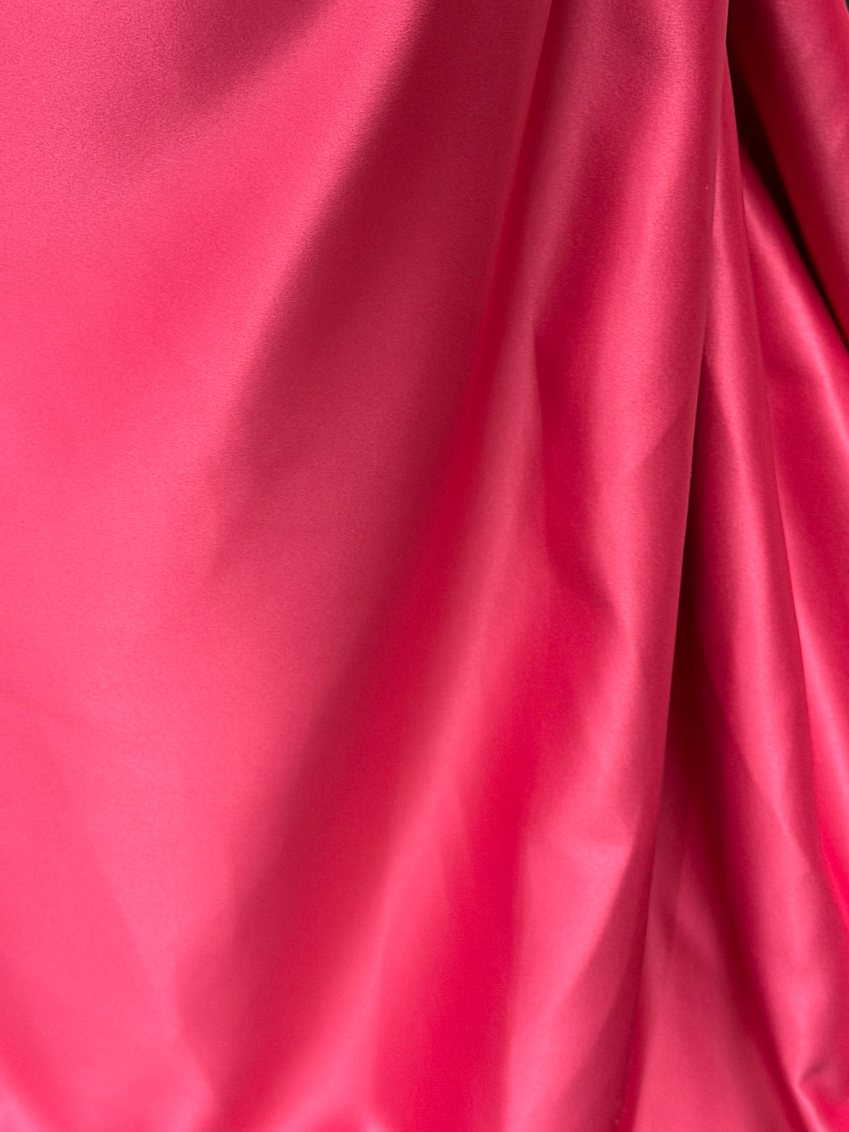 Raspberry Polyester Satin - Majestic