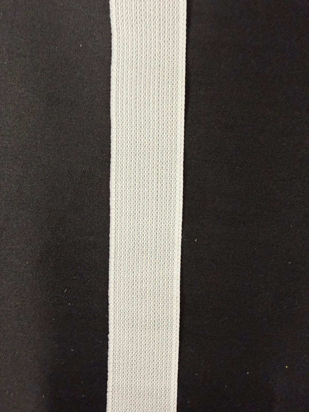 White 32mm Stretch Petersham - A18