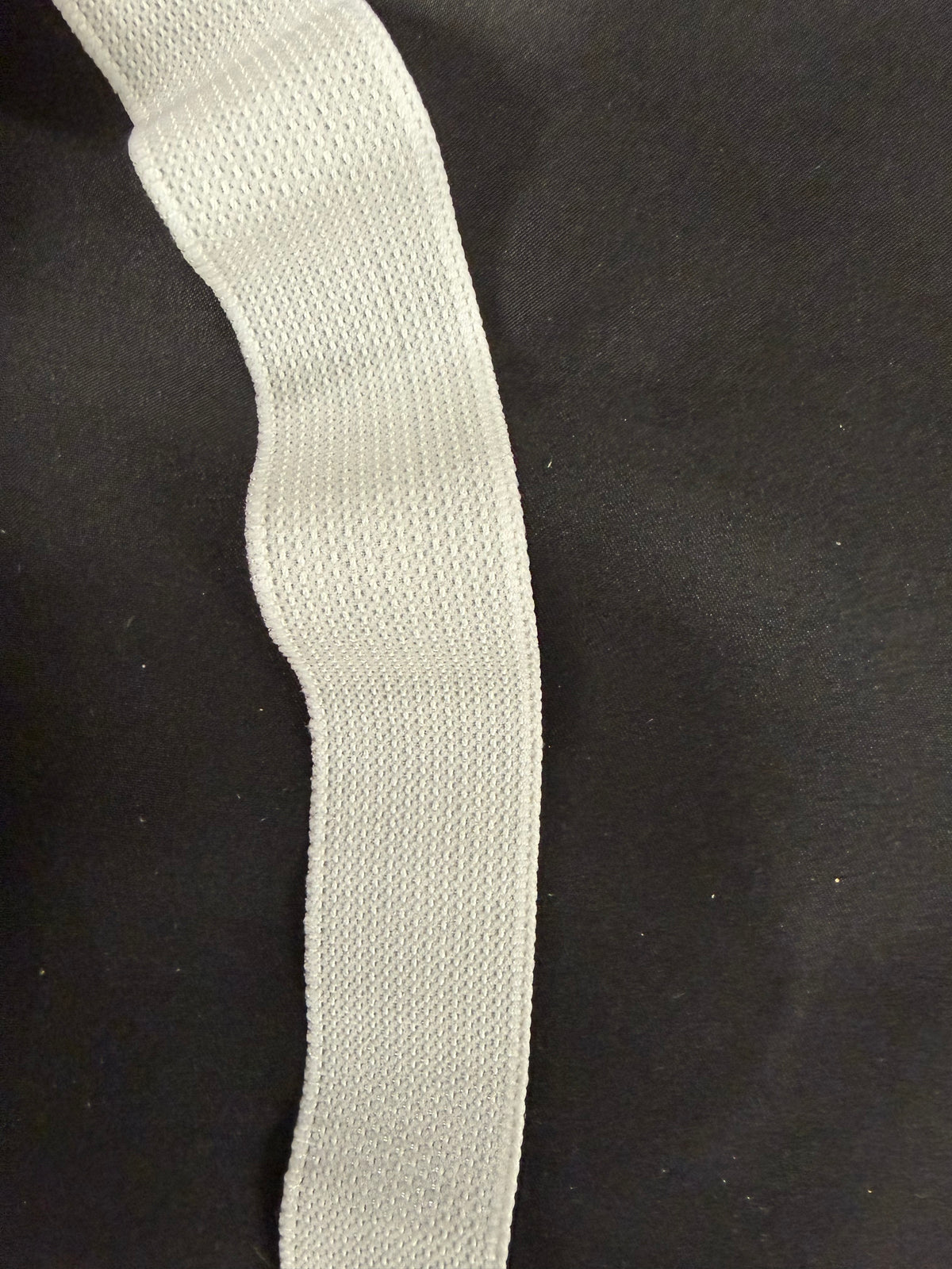 White 32mm Stretch Petersham - A18