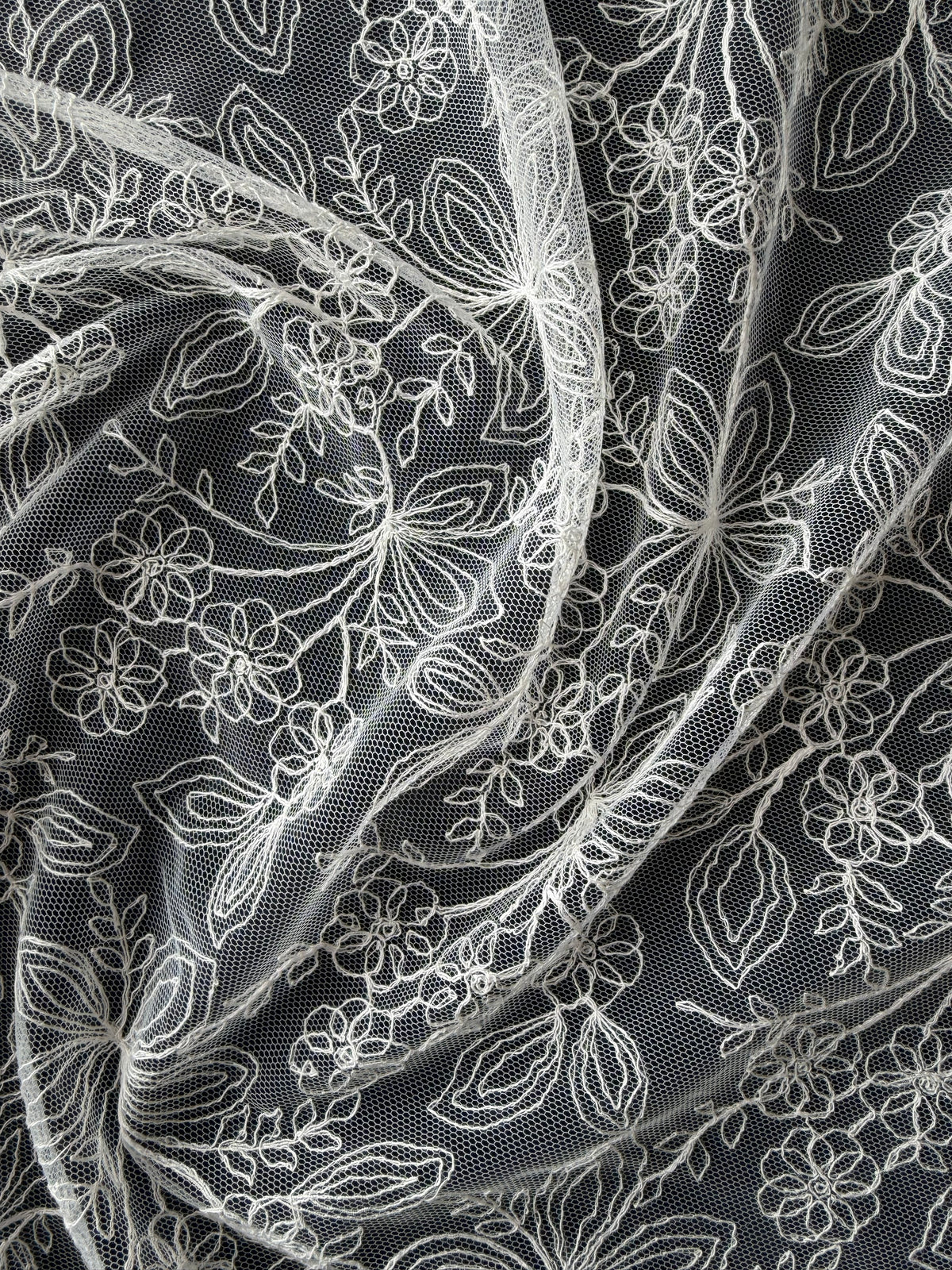 Ivory Embroidery Lace - EB5026