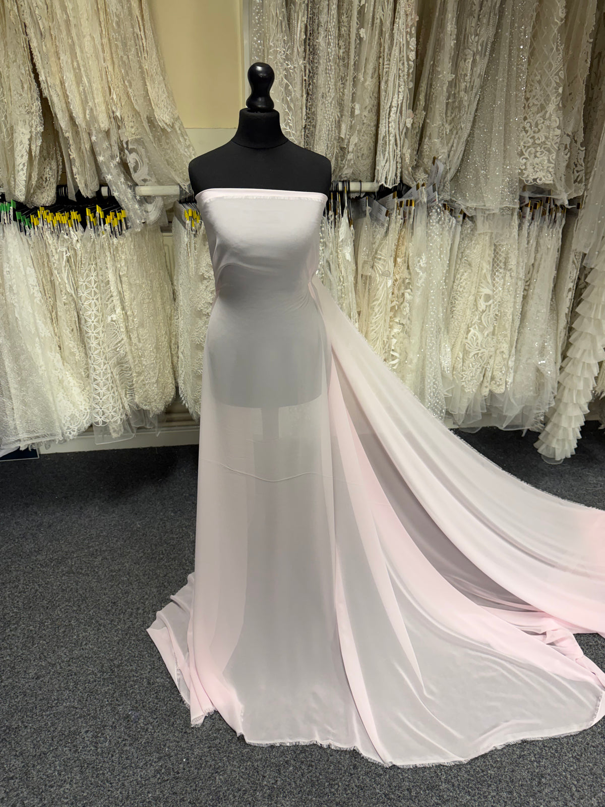 Blush Pink Polyester Chiffon - Benevolence