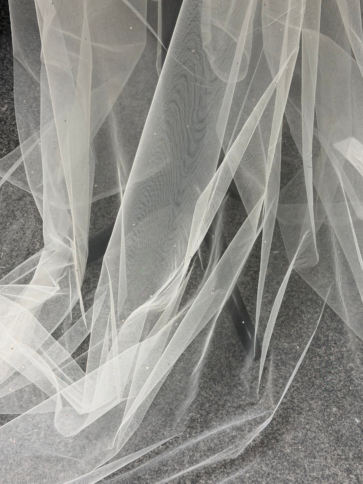 Ivory Eco Tulle With Crystals - EU1001