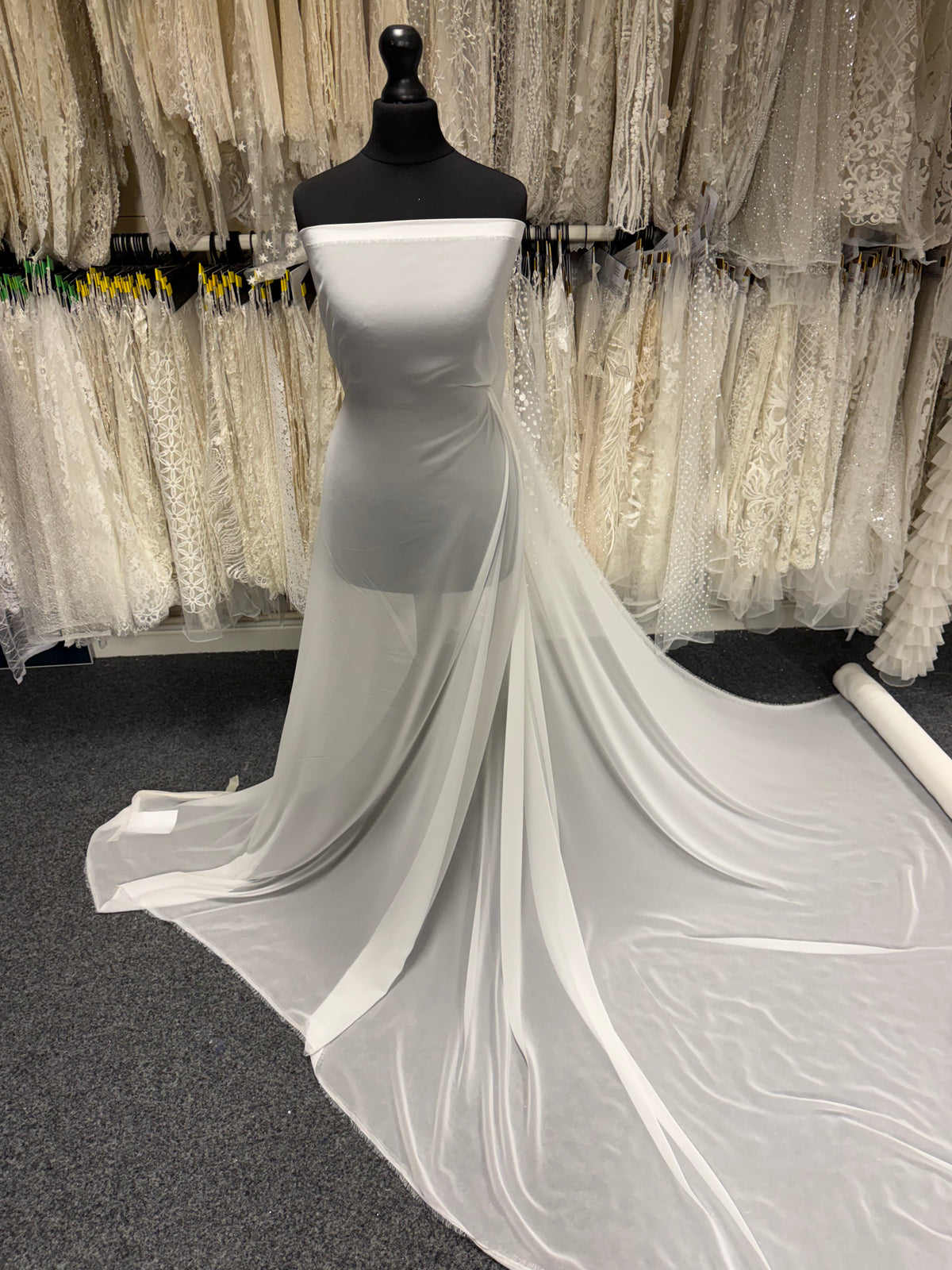 Ivory Recycled Georgette - PB2004