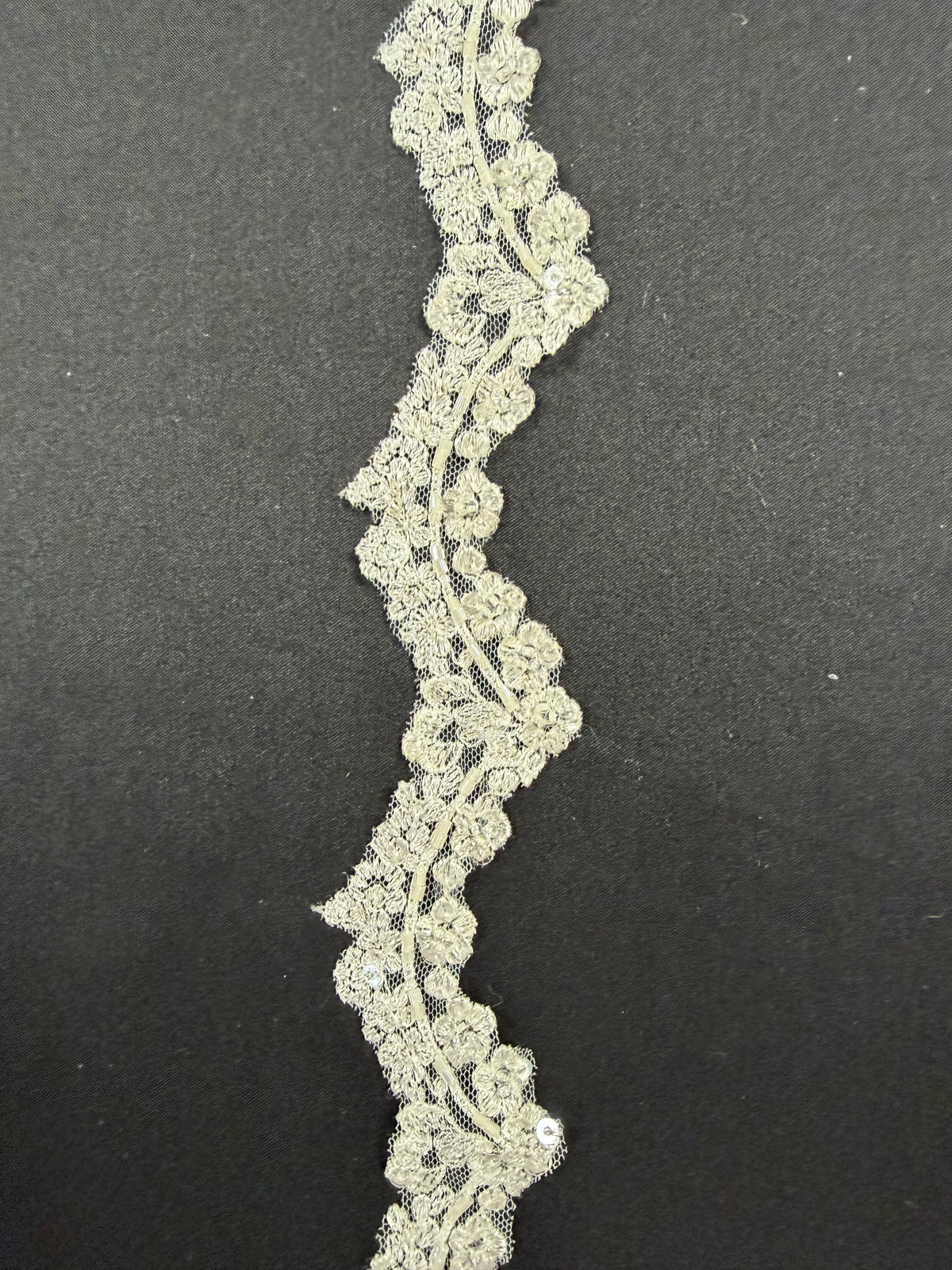 Ivory Beaded Lace Trim - T745