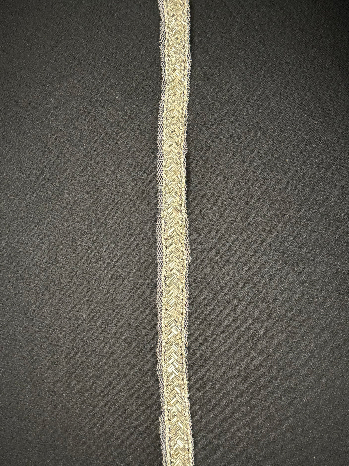 Silver Beaded Edging - T717