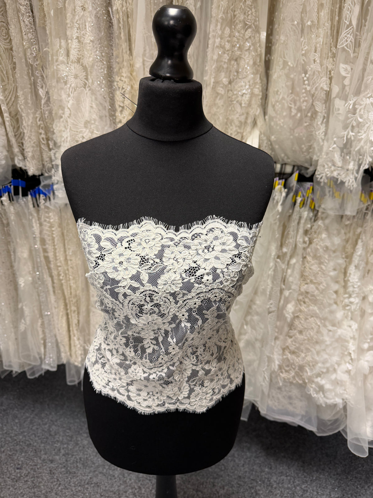 Pale Ivory Corded Lace Trim - Eloise