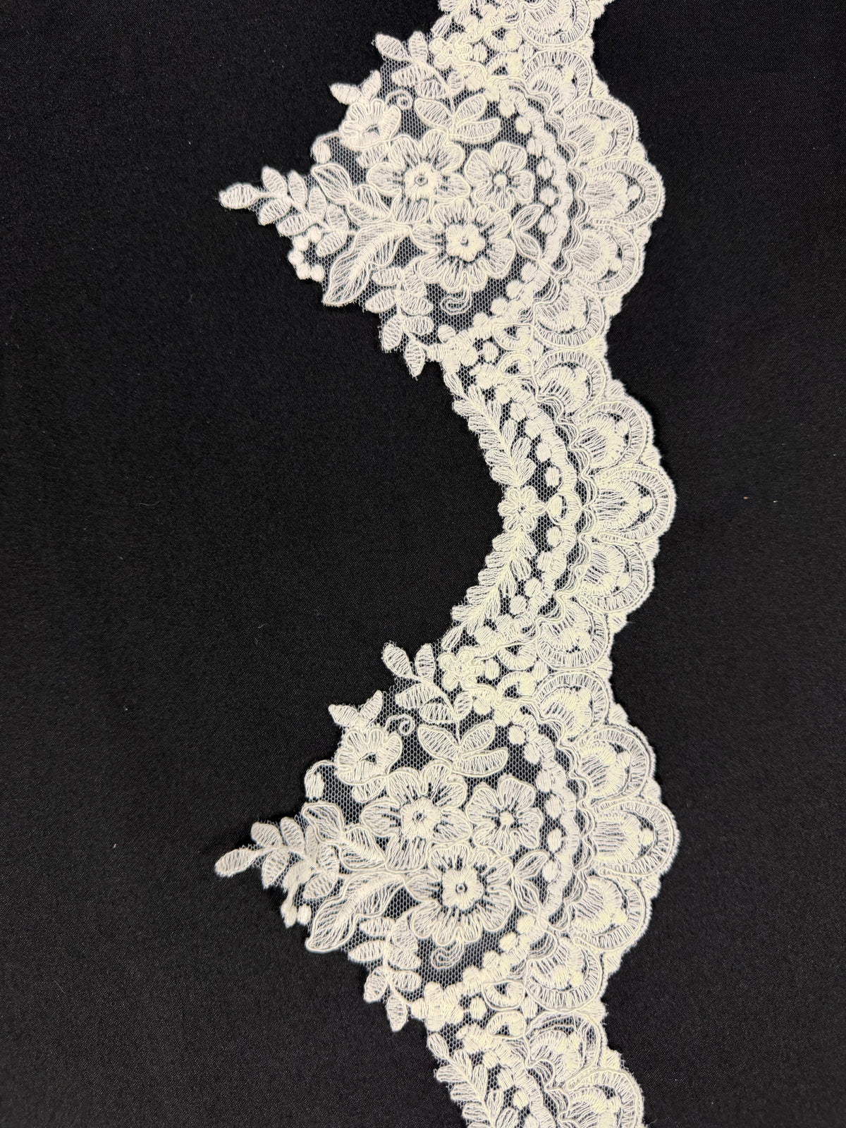 Ivory Corded Lace Trim - T644