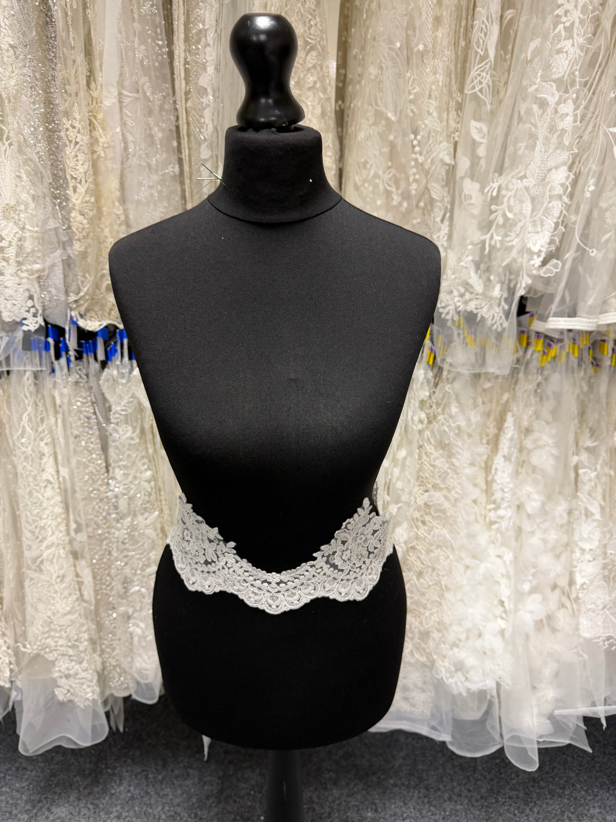 Ivory Corded Lace Trim - T644