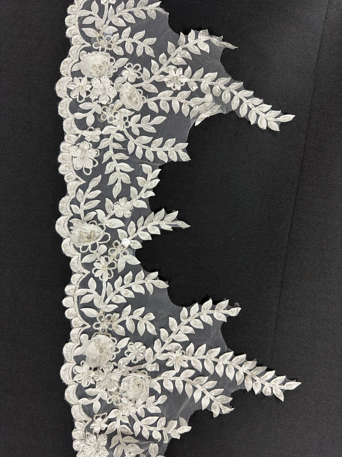 Ivory Laser Lace Trim - Audit