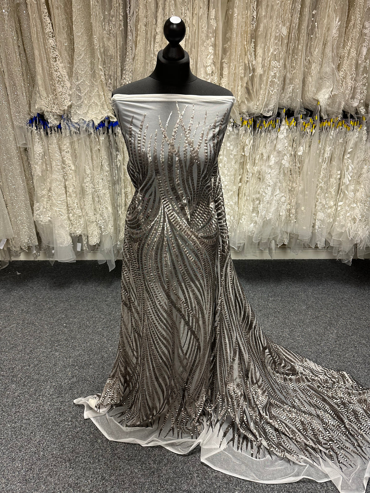 Silver Sequin Tulle - Galatasaray