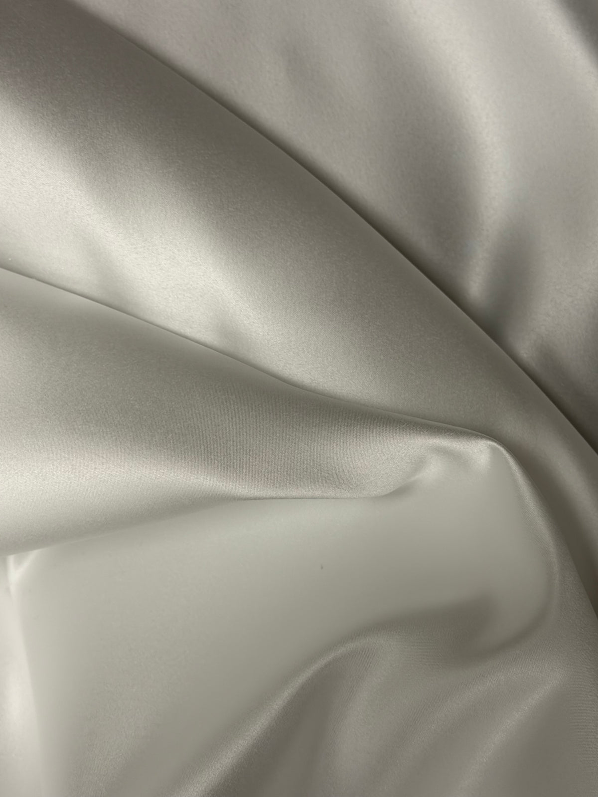Ivory Polyester Satin - Pure
